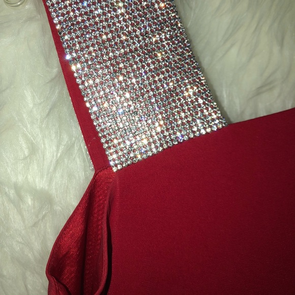 Red Rhinestone Dress - Picture 2 of 3